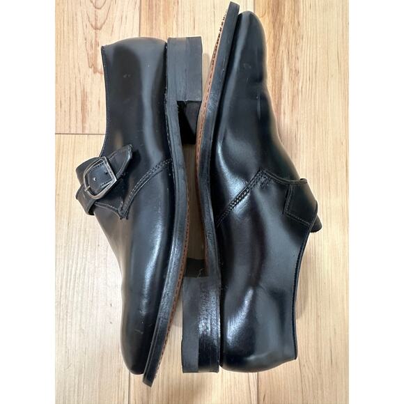 Stuart McGuire Monk Strap Loafers Mens 13 Black Ortho Vent - Picture 9 of 12